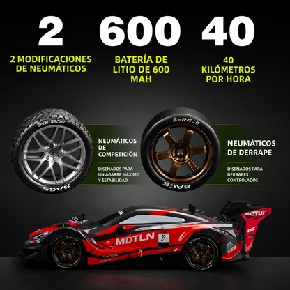 Coche de Drift con Control Remoto y Sonido